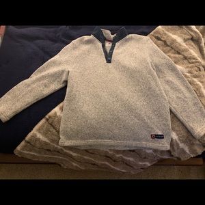 Southern Proper Getty Fleece Gray Pullover